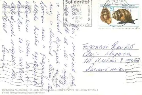 Postcard Germany > Hamburg Landungsbrucke an der Elbe clocktower
