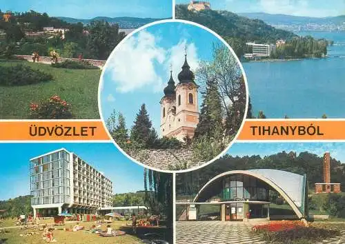 Postcard Hungary Tihany