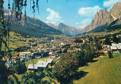 Postcard Italy Dolomiti Cortina verso il Col Rosa 1978