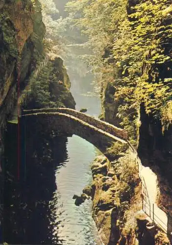 Postcard Switzerland Gorges de l'Areuse Le Saut de Brot