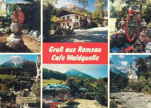 Postcard Germany  Neubiberg 1994 Ramsau Cafe Waldquelle