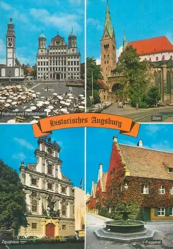 Postcard Germany Augsburg multi view