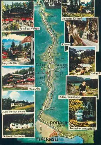 Postcard Germany Tegernsee multi view