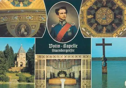 Postcard Germany Allgäu Votivkapelle schloss Berg