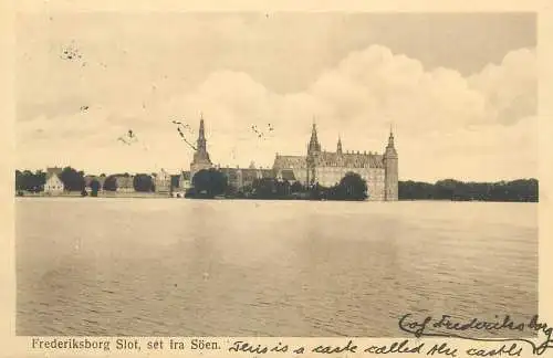 Denmark Copenhagen Frederiksborg Slot from across river