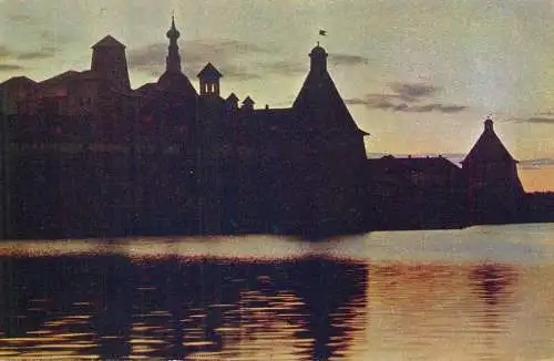 Postcards buildings and architecture place to identify nocturnal view