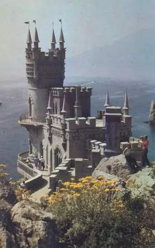 Postcards Neo-Gothic Castle Swallow's Nest building architecture