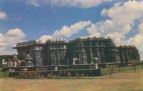 Postcards India Halebeedu Hoysaleswara Temple