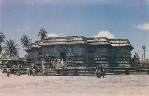 Postcards India Belur Chennakeshava Temple