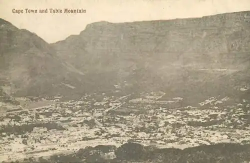 South Africa Cape Town and Table Mountain general view