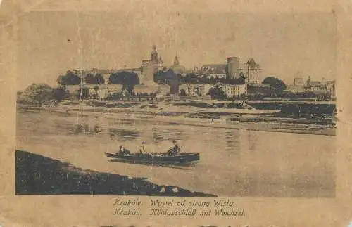 Poland Krakow Koningschloss mit Weichsel