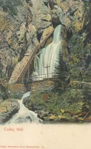 Austria Todtes Weib waterfall picturesque detail view