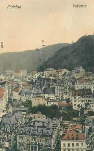 Czech Republic Karlsbad Karlovy Vary panorama
