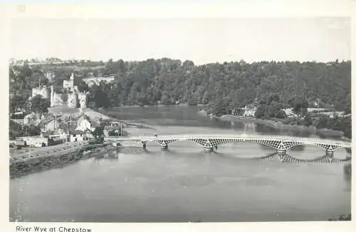 Wales Chepstow bridge over river Wye