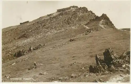 Wales Snowdon summit