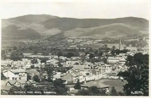Wales Famau Ruthin & Moel panoramic view
