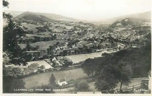 Wales Llangollen from Geraint general view
