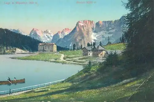 Italy Lago di Misurina picturesque scenery