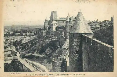 France La Cite de Carcassonne - Les Remparts et la Ville Basse