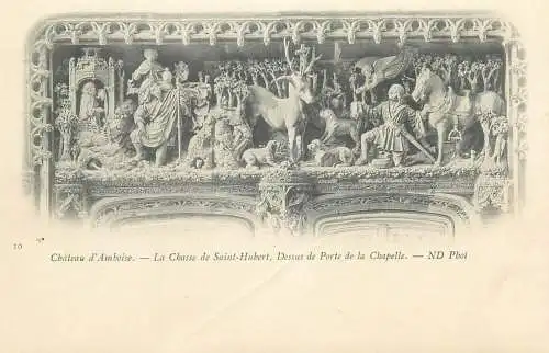 France Chateau d'Amboise La Chasse de Saint Hubert detail
