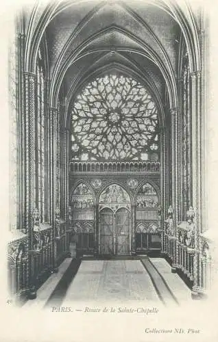 France Paris Rosace de la Sainte Chapelle