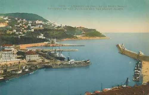France Nice Harbour entrance and Mount Boron