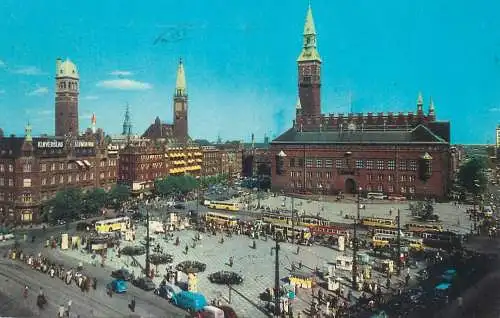 Denmark Copenhagen Town-Hall Square