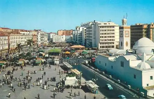 Algeria Alger Place des Martyrs et Grande Mosquee d'Alger
