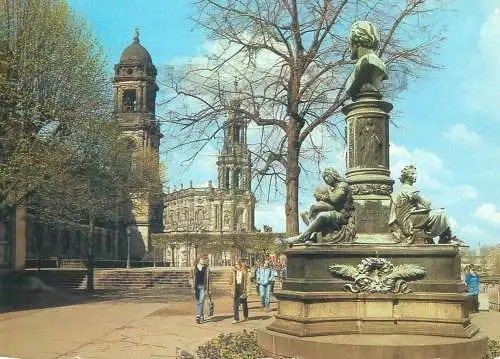 Germany Dresden Rietschel Denkmal auf der Bruhlschen Terrasse