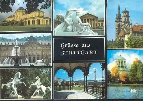 Germany Grusse aus Stuttgart different sights
