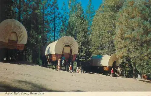 Postcard United States Hume Lake Wagon Train Camp 1985