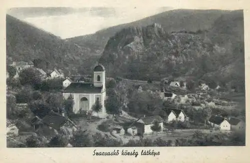 Postcard Hungary Szacvasko koszeg latkepe