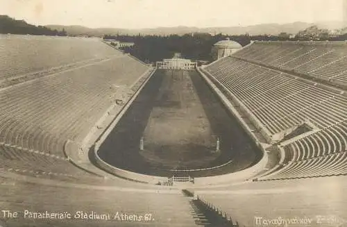 Postcard Greece the Panathenaic stadium Athens