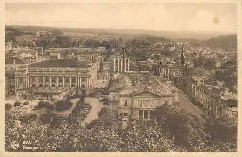 Postcard Belgium Spa panorama
