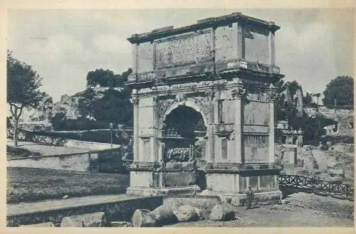 Postcard Italy Rome Arco di Tito