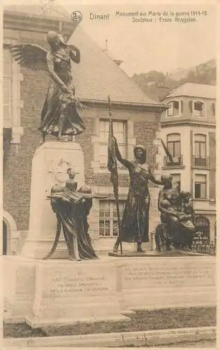 Postcard Belgium Dinant monument aux morts de la guerre 1914-18