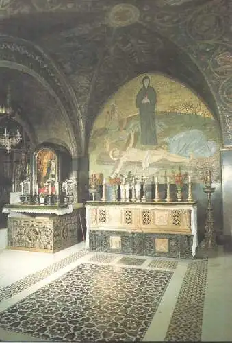 Postcard Israel Jerusalem church of the Holy sepulcre calvary