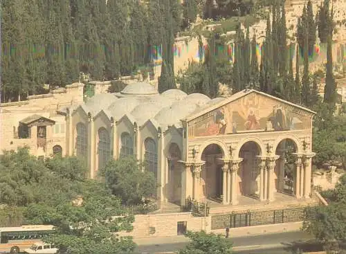 Postcard Israel Jerusalem Garden of Gethsemane