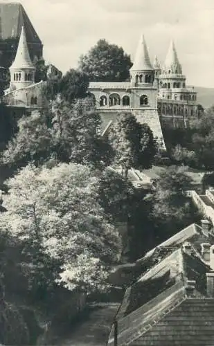 Postcard Hungary Budapest Fisher bastion 1963