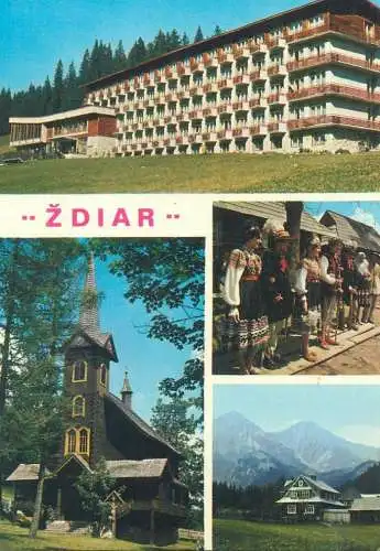 Slovakia Zdiar multi view ethnic types folk costumes