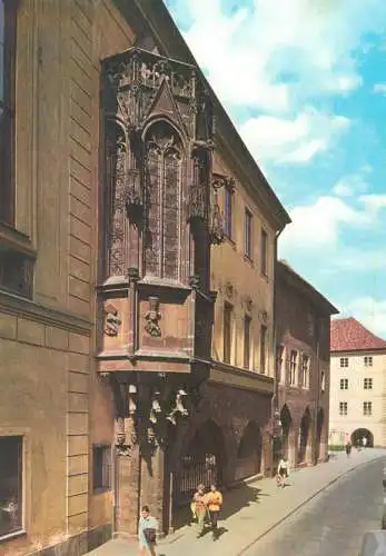Czech Republic Prague Oriel of the chapel in the Carolinum in the Old Town