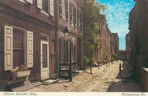 USA Philadelphia PA Historic Elfreth's Alley