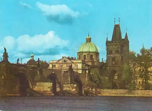 Czech Republic Prague Charles Bridge & Old Town Bridge Tower