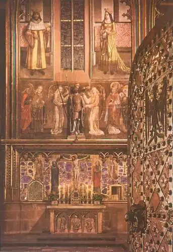 Czech Republic Prague St Wenceslas Chapel in the St Vitus Cathedral detail aspect