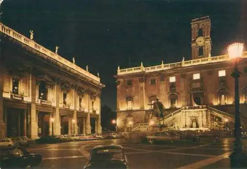 Italy Rome Il Campidoglio vista di notte