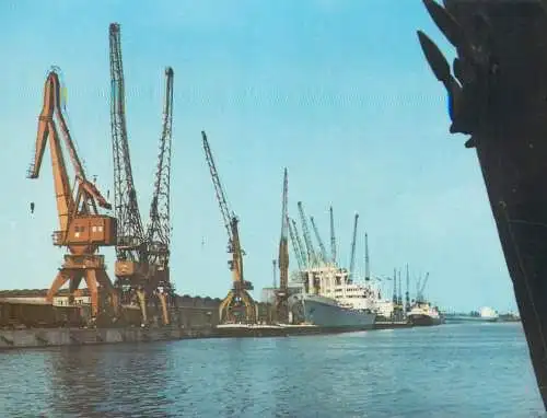 Poland Sczczecin harbour view