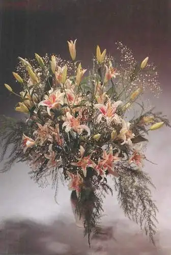 vase colourful floral arrangement