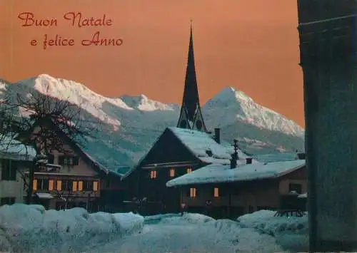 Winter Holidays Greetings winter evening