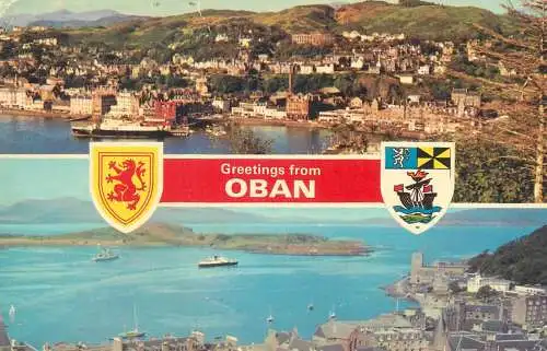 Postcard United Kingdom > Scotland > Argyllshire Oban coat of arms