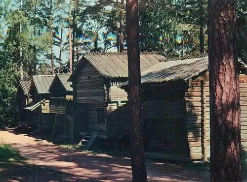 Finland Helsinki Open-Air Museum barns West Finland